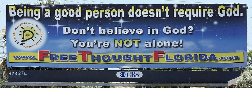 good person atheist billboard
